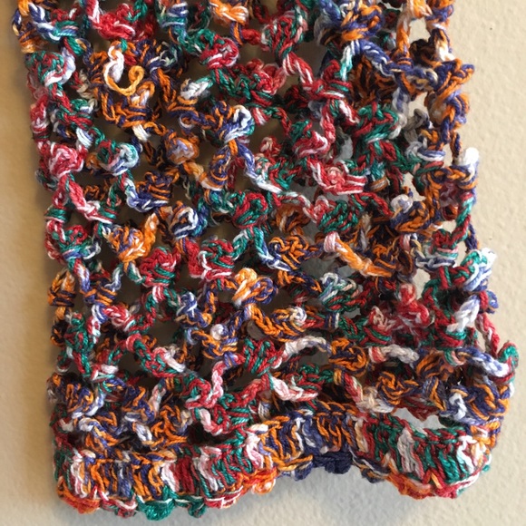 Colourful crocheted boho top - Picture 3 of 4